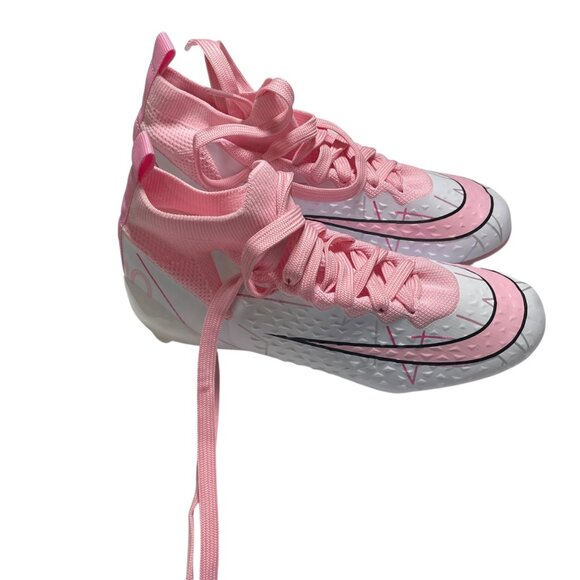 Girls Kids soccer Football Cleats Pink/White Size Y4 36 - Picture 5 of 5